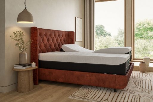 TEMPUR® Arc™ Ergo™ Smart Base with Luxury Headboard